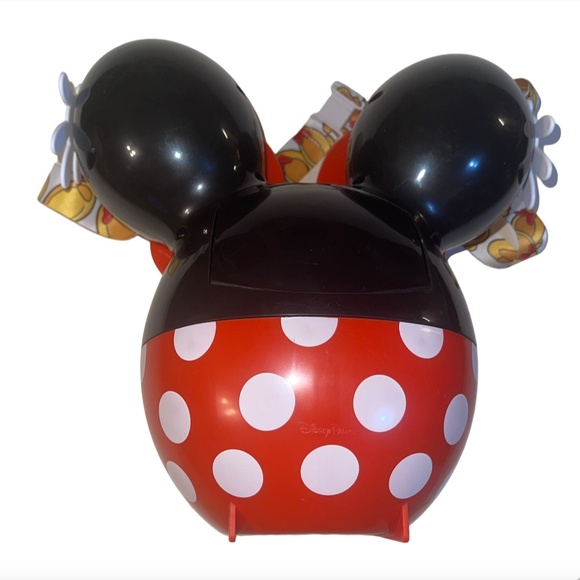 Disney Parks Minnie Mouse 90TH Anniversary Popcorn Bucket 2019 w/ Strap - Picture 6 of 14